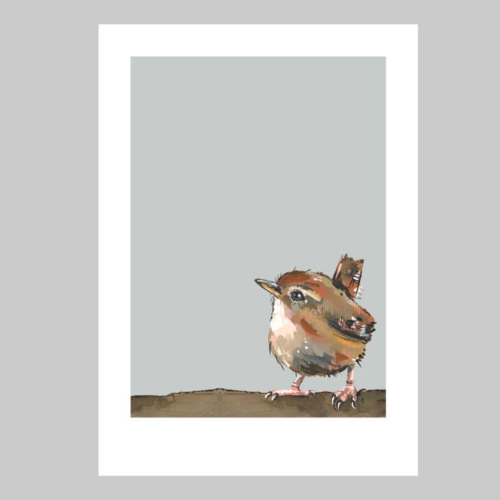Wren Art Print Garden Bird Wall Art Nature Wildlife for wholesale by Ellwood Parker