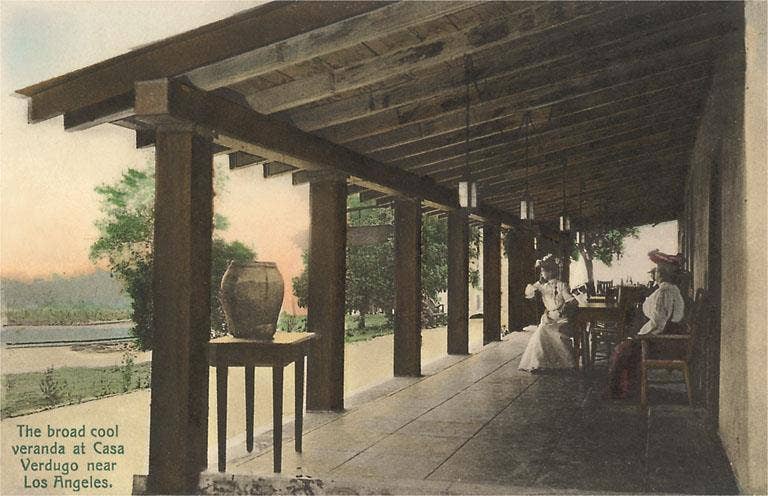 Found Image Press - Wholesale Magnet - Magnet LA-749 Casa Verdugo Veranda0