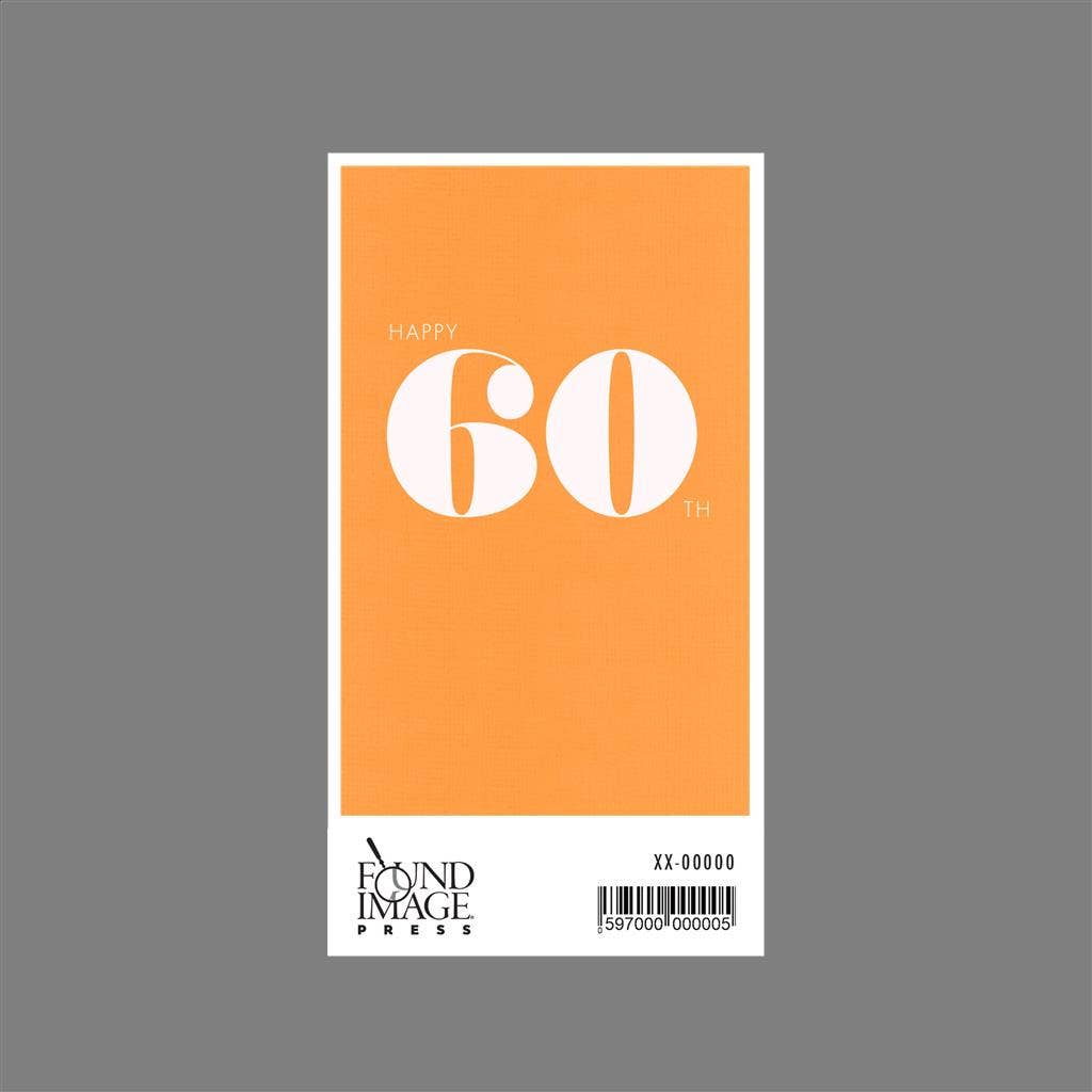 Found Image Press - Wholesale Sticker - Sticker HB-486 Happy 60th1