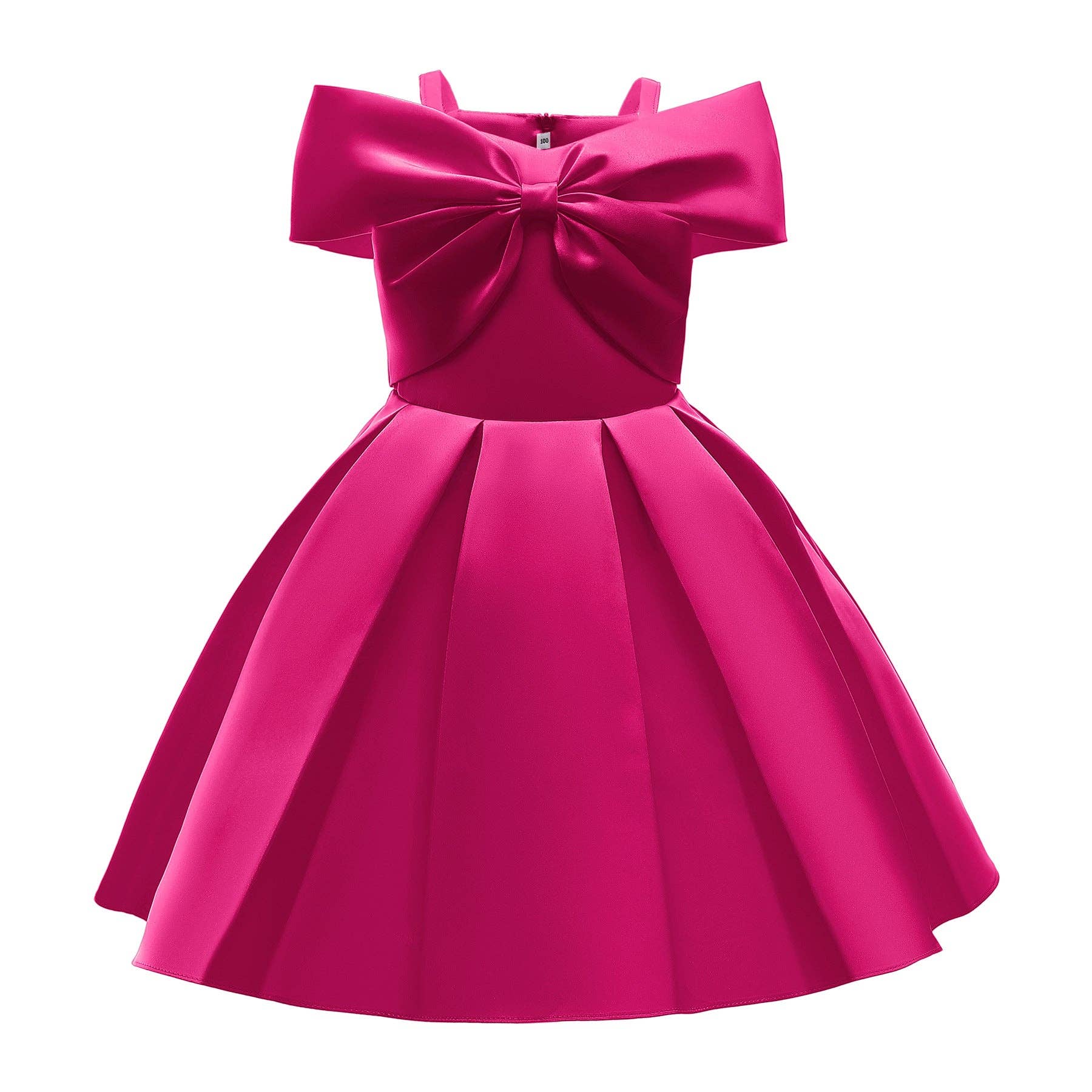 MyKids-USA® - Wholesale Dress - Kids - Baby Girl Solid Color Sling Princess Fashion Dress Children’s Formal Dress9