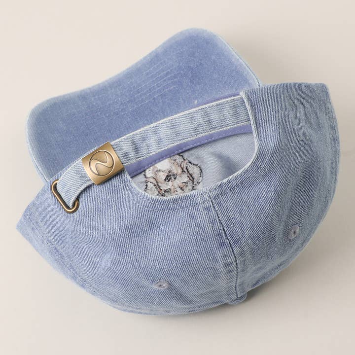 Fashion City - Wholesale Baseball Cap - Unisex - Bernese Mountain Embroidered Denim Baseball Cap9