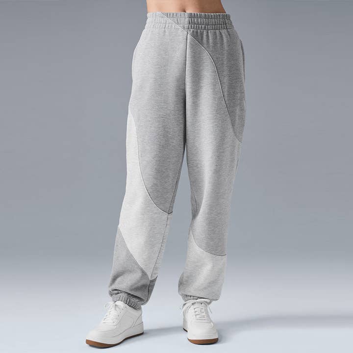 WONDERXFANS - Vente Pantalon de survêtement/de jogging – femme - Pantalon de survêtement décontracté à jambes larges et poignets contrastés.6