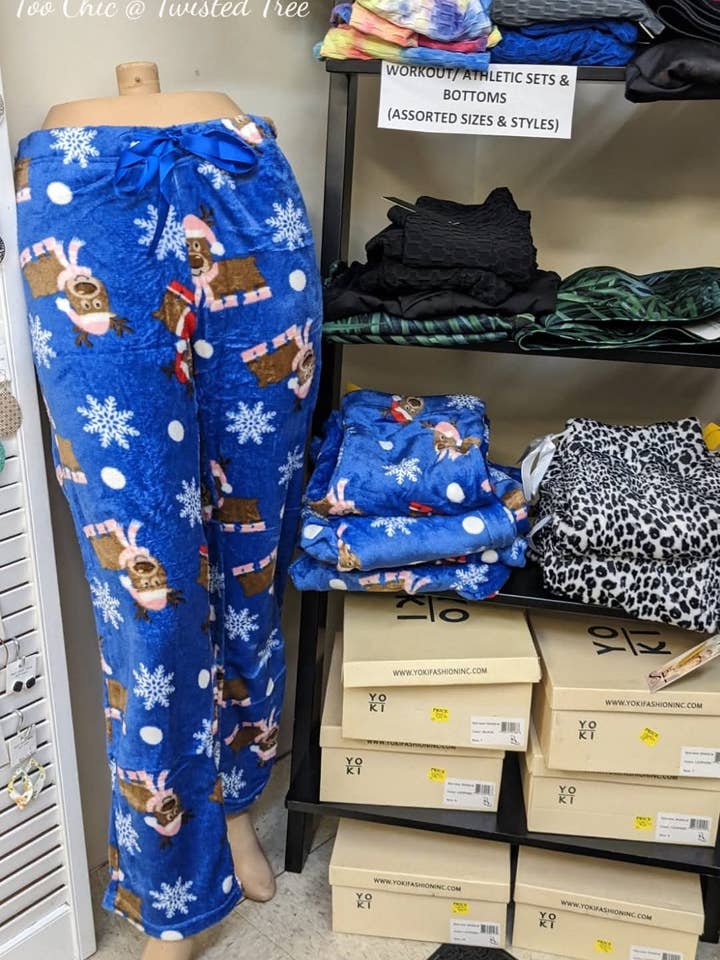 fuzzy pj for wholesale by TOO CHIC BOUTIQUE & CO. LLC