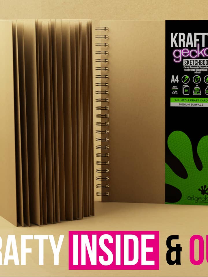 Quaderni da disegno Artgecko KRAFTY Kraft Card per tutti i supporti per la vendita all'ingrosso da parte di Artgecko Sketch