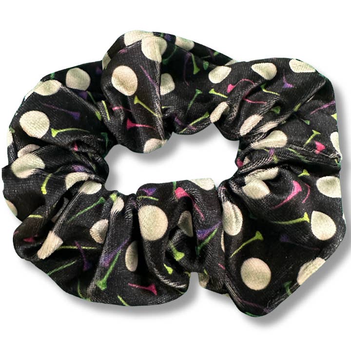 Golf Premium Velvet Scrunchie for wholesale by Born to Rally