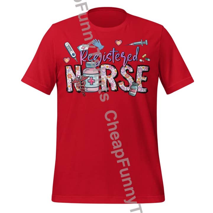 Registreret sygeplejerske unisex t-shirt for engroshandel hos Black and Gifted LLC