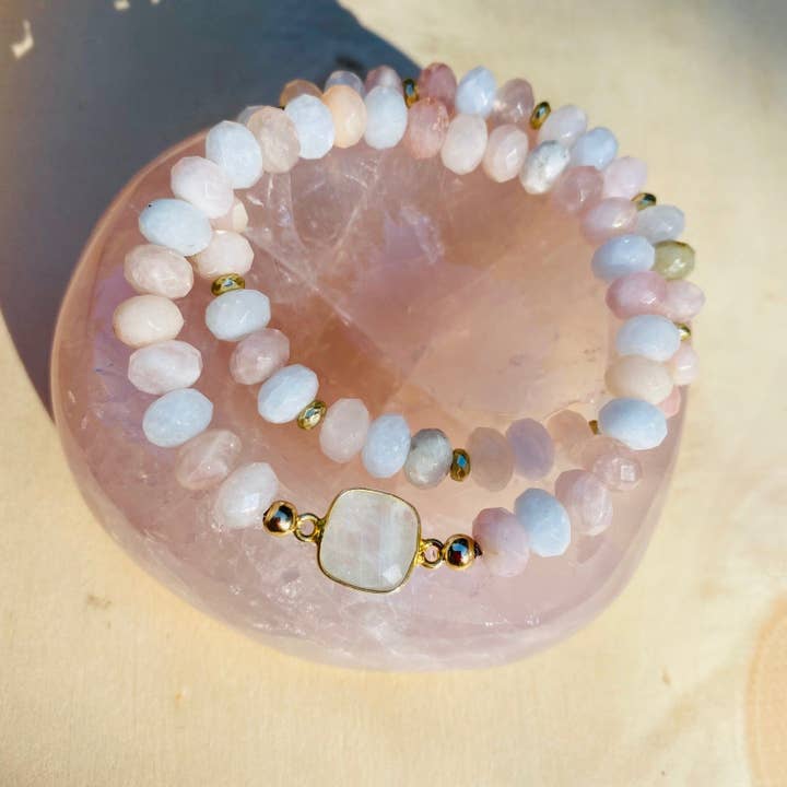 Blushing 'n Pink Bracelet Duo voor wholesale door Lexi Jewelry