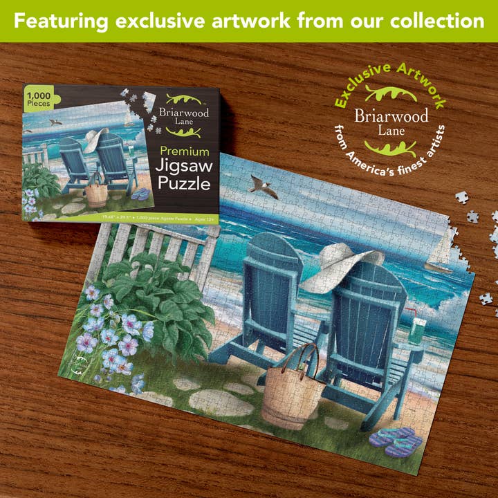 Briarwood Lane - Wholesale Puzzle - Adult - Seaside Escape Summer 1000 Piece Jigsaw Puzzle1