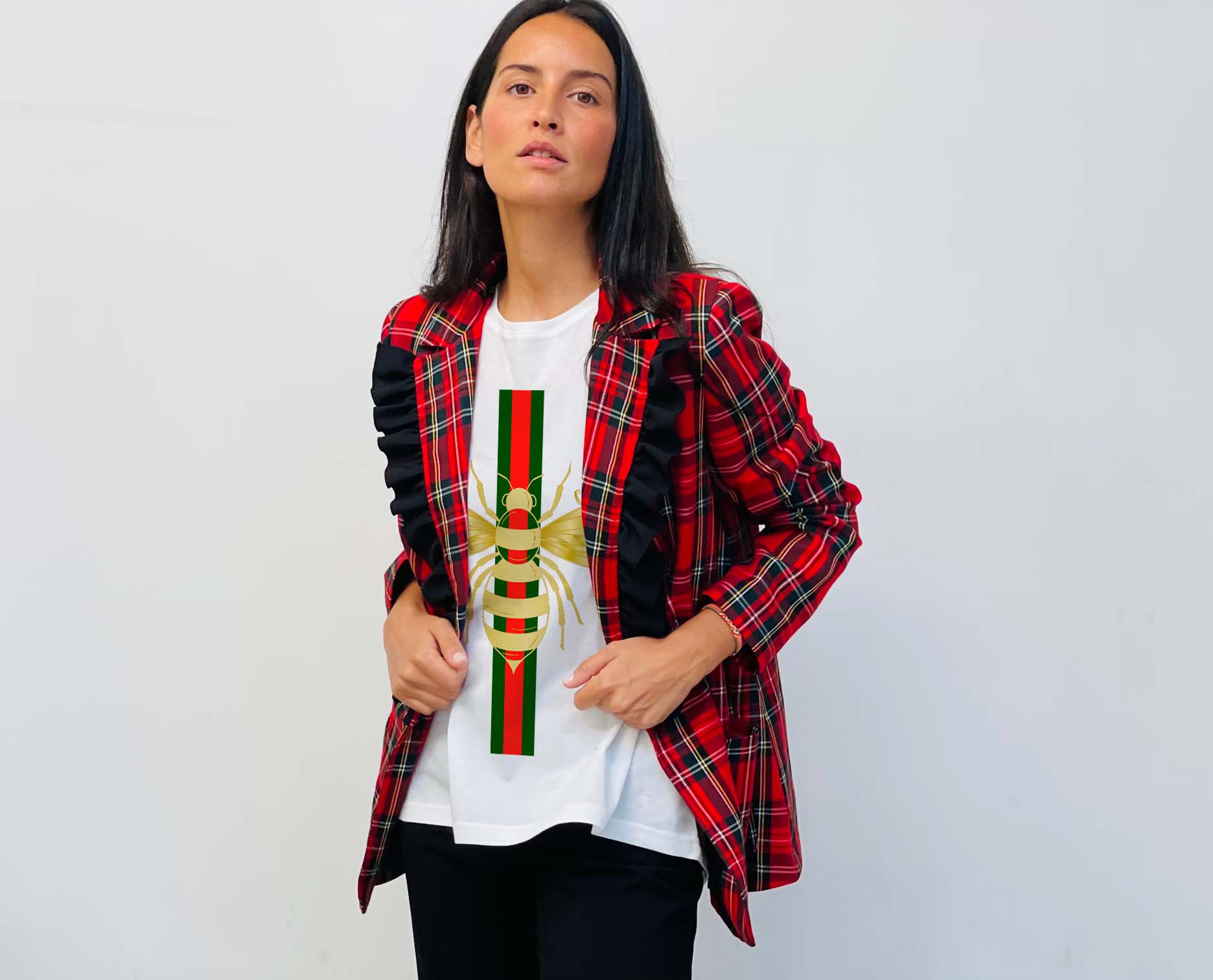 Chill&Buy – wholesale Blazer – Women's – Stripe Red Bee Scotch Blazer