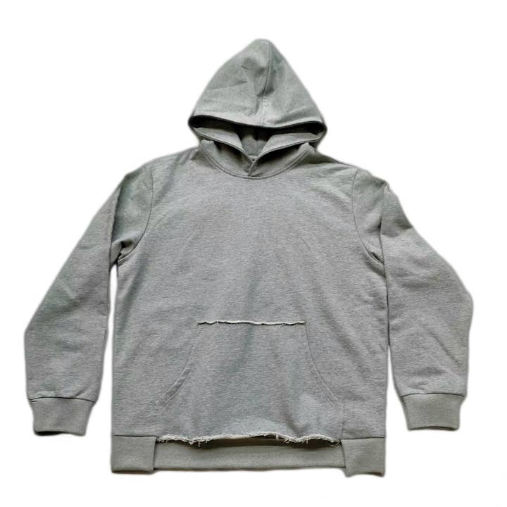 Reflective Flag Design Heather Grey Hoodie for wholesale by Culture Classics