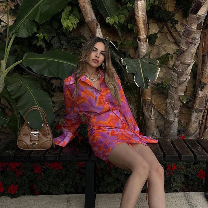 Nina Printed Two Piece Skirt Set for wholesale by Revella The Label