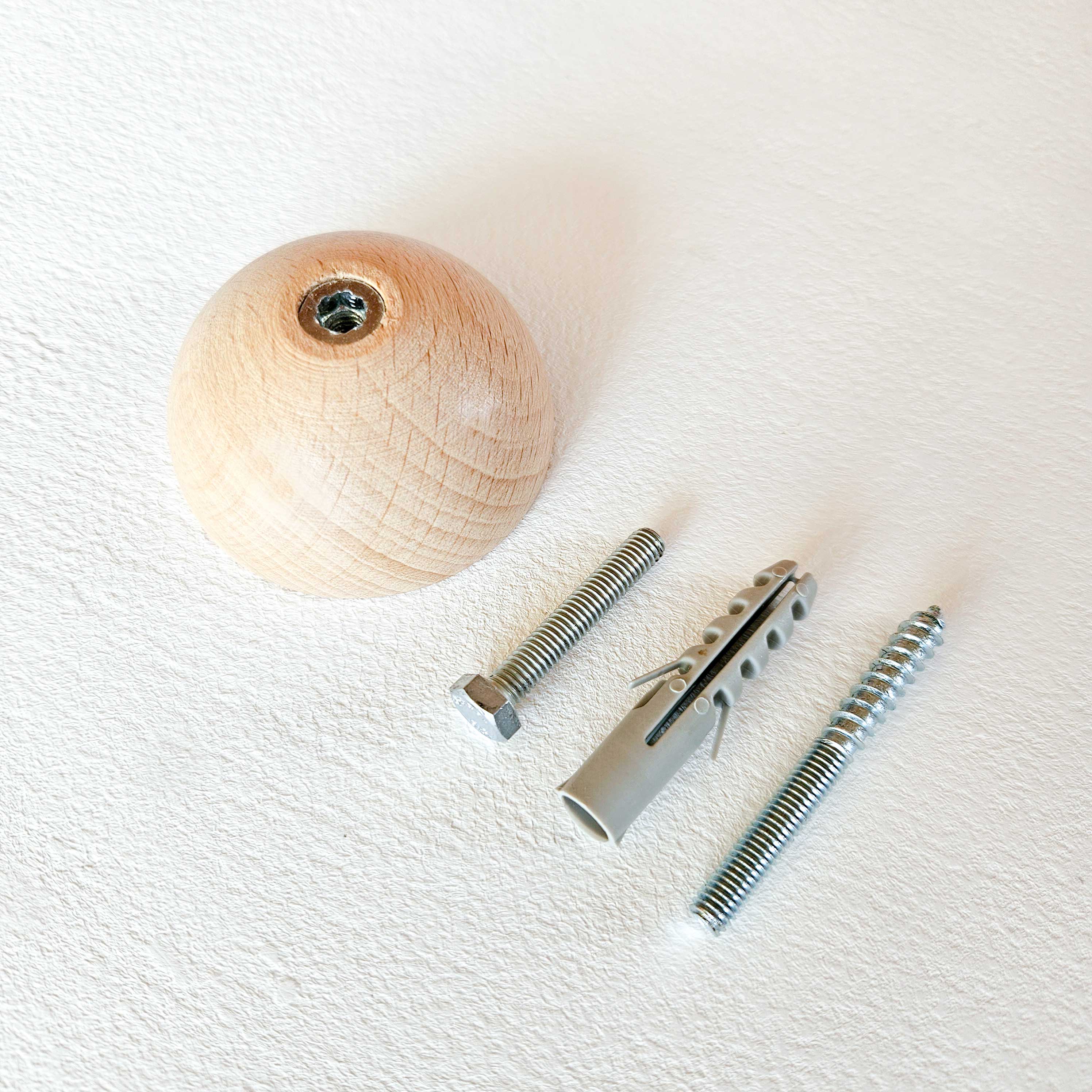 5mm Paper – Gancho de parede por atacado – Gancho de parede redondo em madeira maciça de faia6