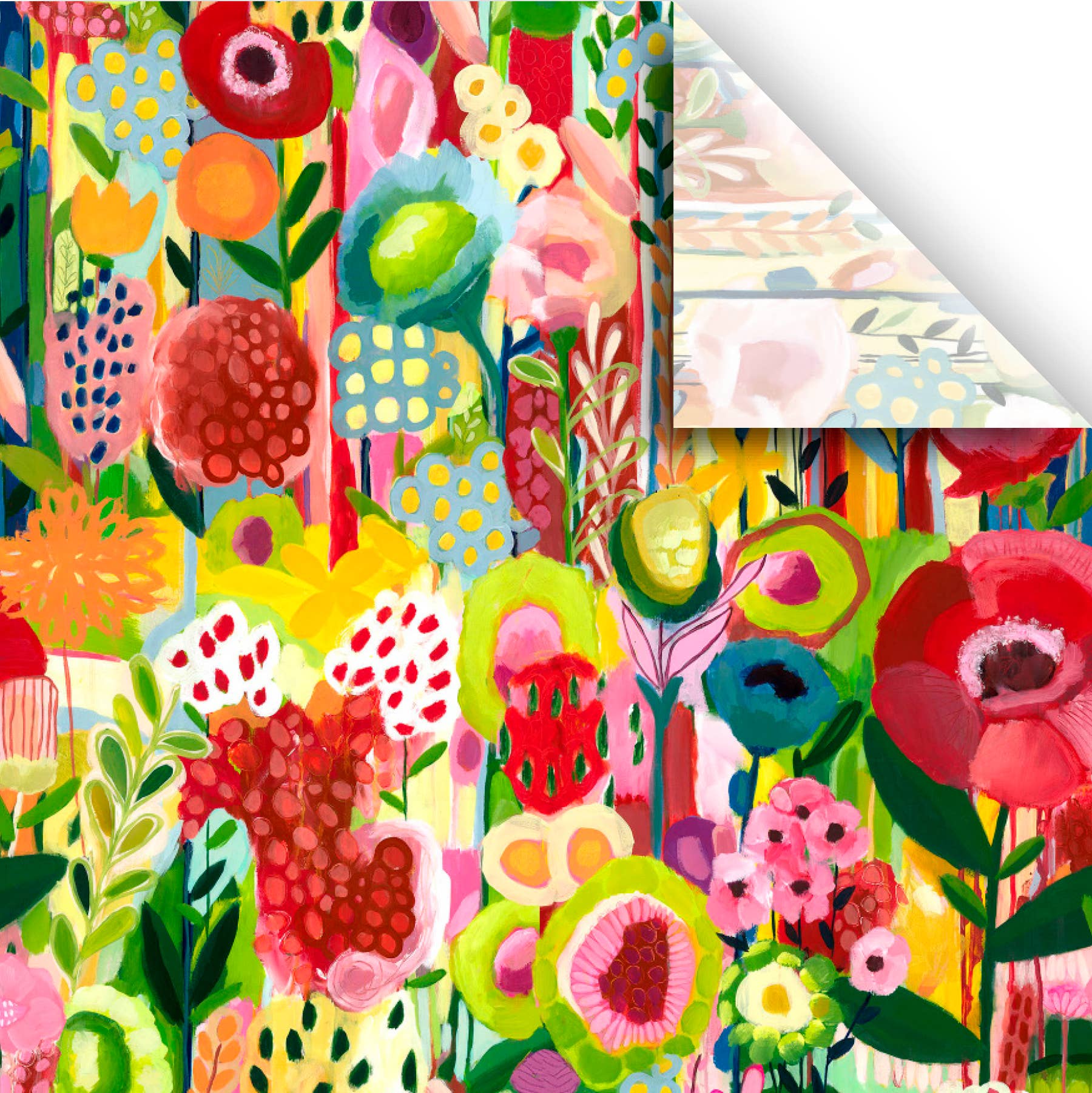 Jillson & Roberts - Wholesale Tissue Paper - Floral Collage Tissue - Printed1