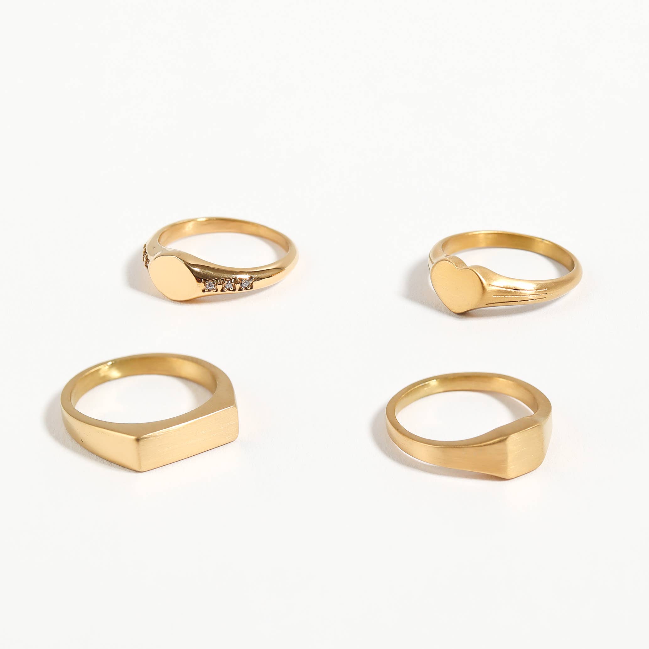 WJW - Vendita all'ingrosso Anelli con sigillo - Anello a sigillo rettangolare orizzontale in acciaio inox con rivestimento PVD in oro 18k, personalizzabile con incisione7