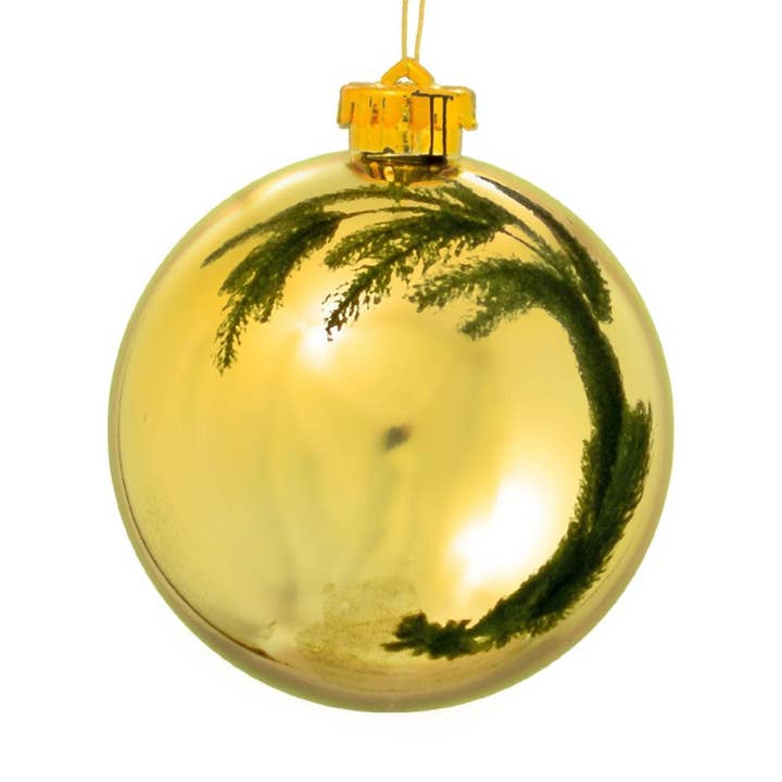 Shiny Gold Ball Ornaments for wholesale by Lee Display
