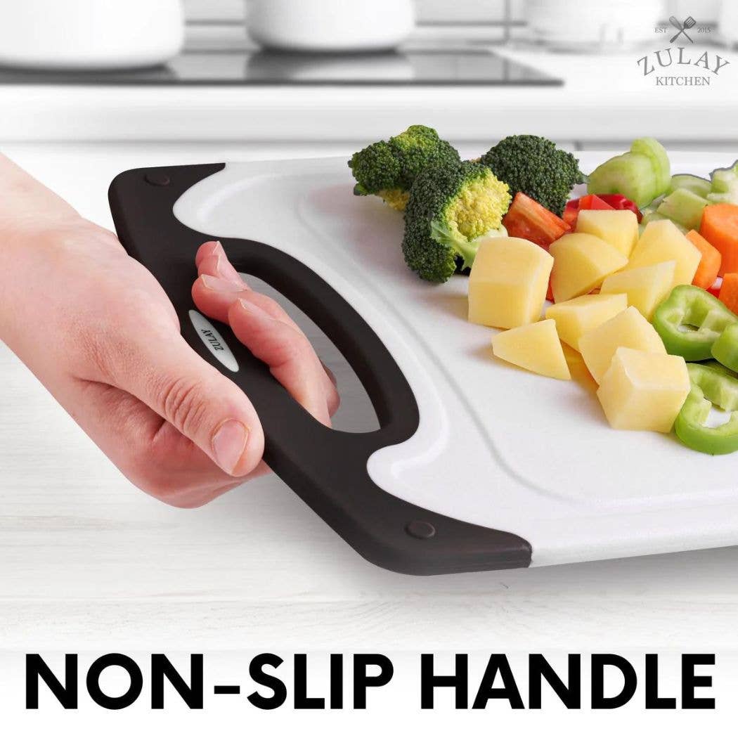 Zulay Kitchen - Vendita all'ingrosso Taglieri - Set di 3 Taglieri con Scanalature per Succhi – Pronto per lo Scaffale5