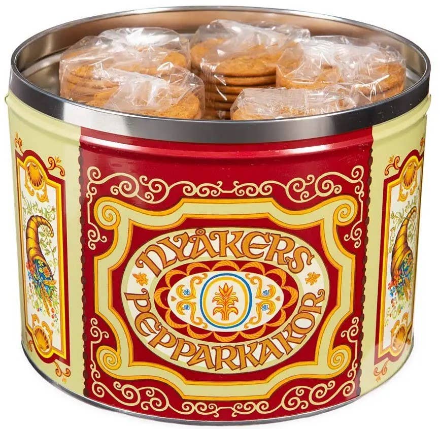 B&R Classics - Wholesale Cookie - Nyakers Original Gingersnaps Red Mailing Tin1