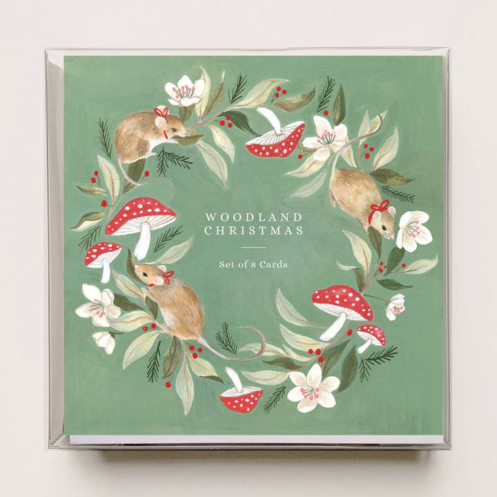 Woodland Christmas Card Set for wholesale by Emilie Simpson Art & Design