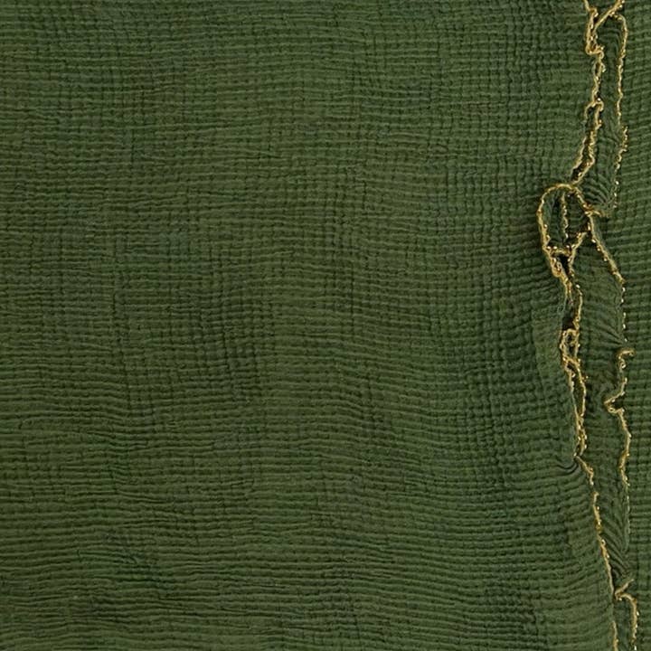 Lili Scarves - Wholesale Scarf – Women's - Crinkle Plain with Golden Border Scarf11