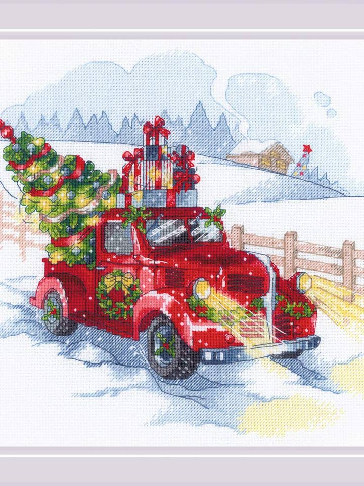 Cross Stitch Kit From Riolis 1906 To The Holidays for wholesale by RIOLIS