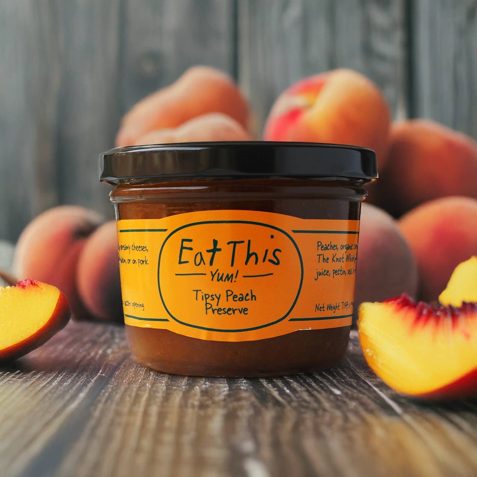 Eat This Yum - Wholesale Preserves -  Tipsy Peach Preserve 2