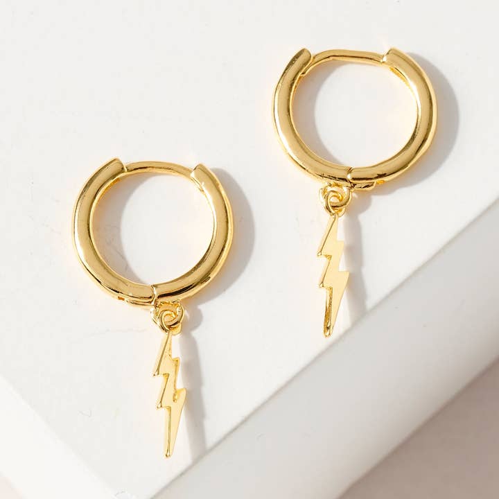 Pendientes de Aro con Rayo de Oro Joyería Hipoalergénica G para venta al por mayor de Verita Lane