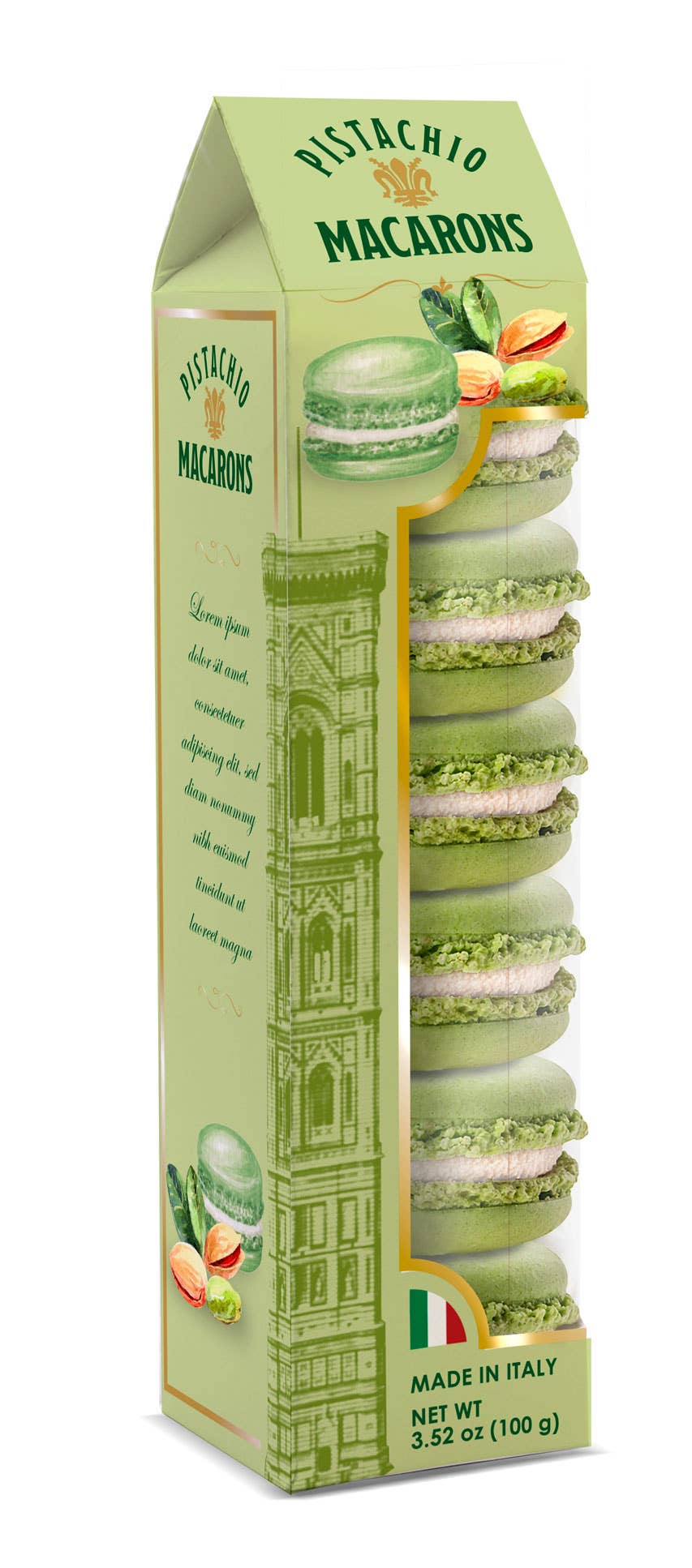 BORGO DE MEDICI USA - Vente Biscuits - NOUVEAUX macarons à la pistache, parfaits pour Pick Nick0
