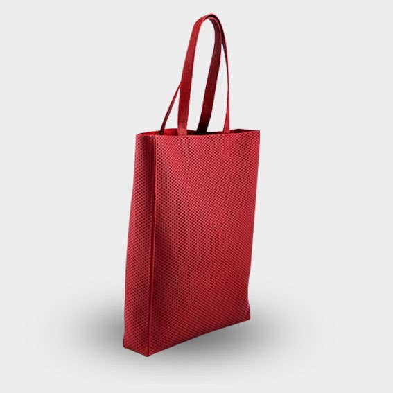 ACACIA TOTE BAG /full grain cowhide (red) for wholesale by Elyousah Paris ,société SAROU