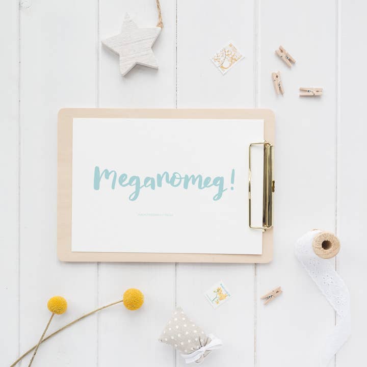 Meganomeg Welsh print for wholesale by Draenog