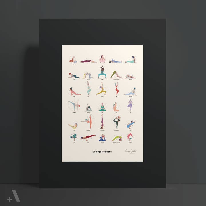 Addvent - Wholesale Art Print - Yoga Positions / Poster Art Print2