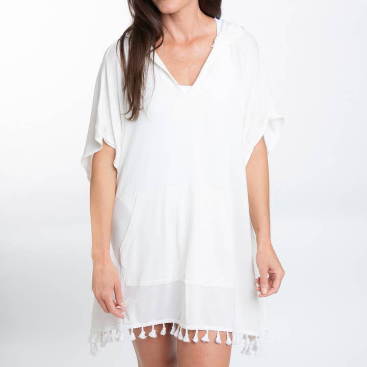 Elsie & Zoey - Wholesale Swim Cover Up - Women's - Naomi One Size Hooded Poncho Swimsuit Cover Up18