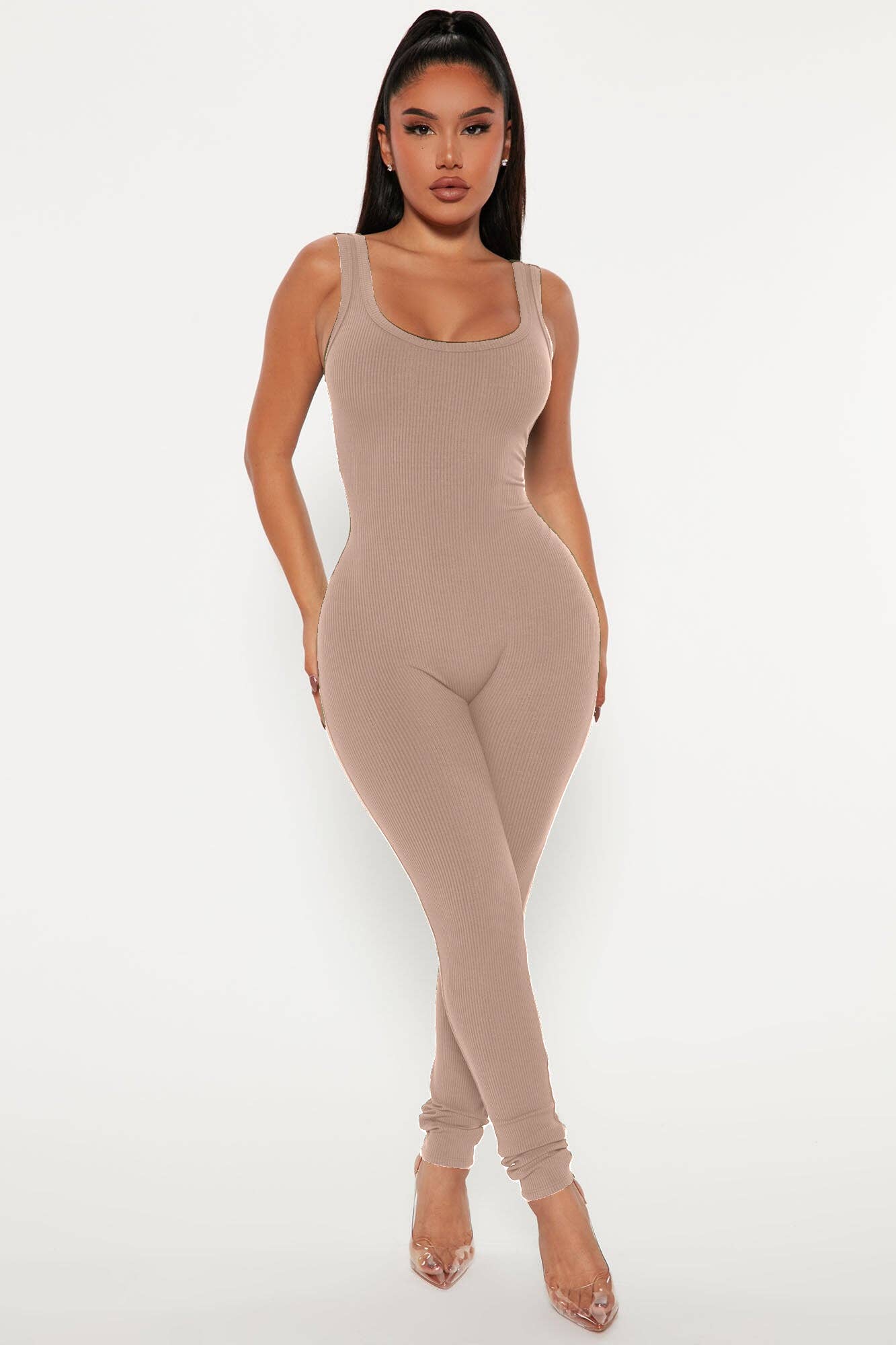 5besties inc - Wholesale Jumpsuit - Women's - SEAMLESS RIBBED JUMPSUITS5
