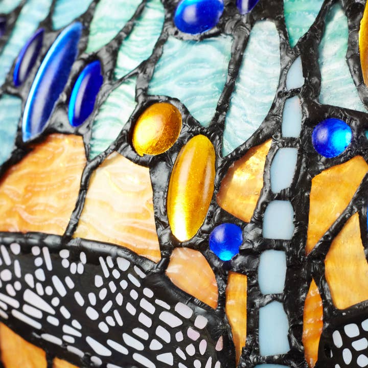 River of Goods - Wholesale Accent/Desk Lamp - 35"H Dragonfly Tiffany-Style Stained Glass Table Lamp10