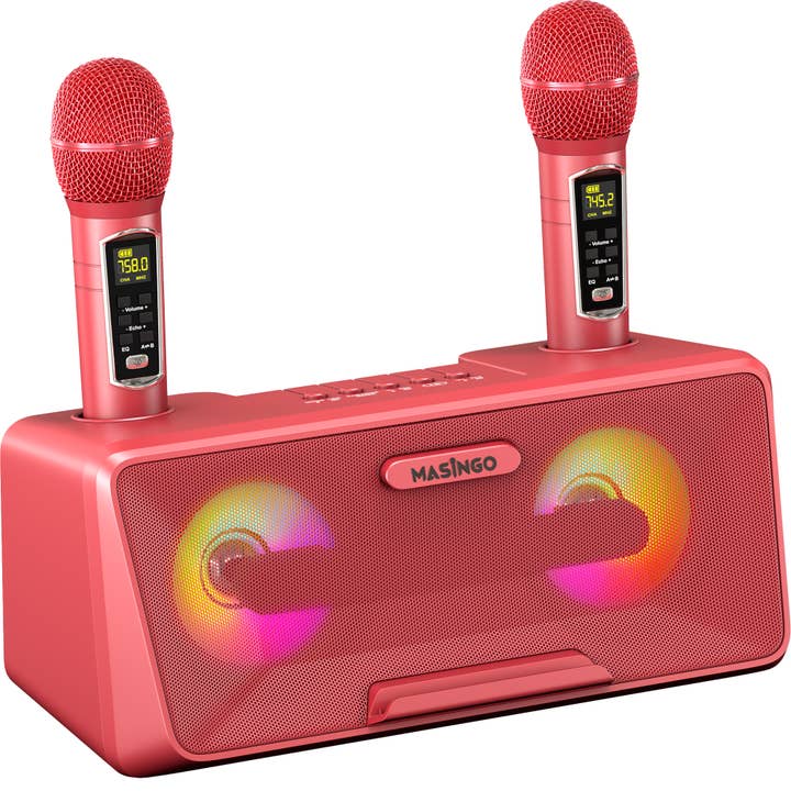 Masingo - Wholesale Speakers - MASINGO Portable Karaoke Machine with LED Lights - Presto G2