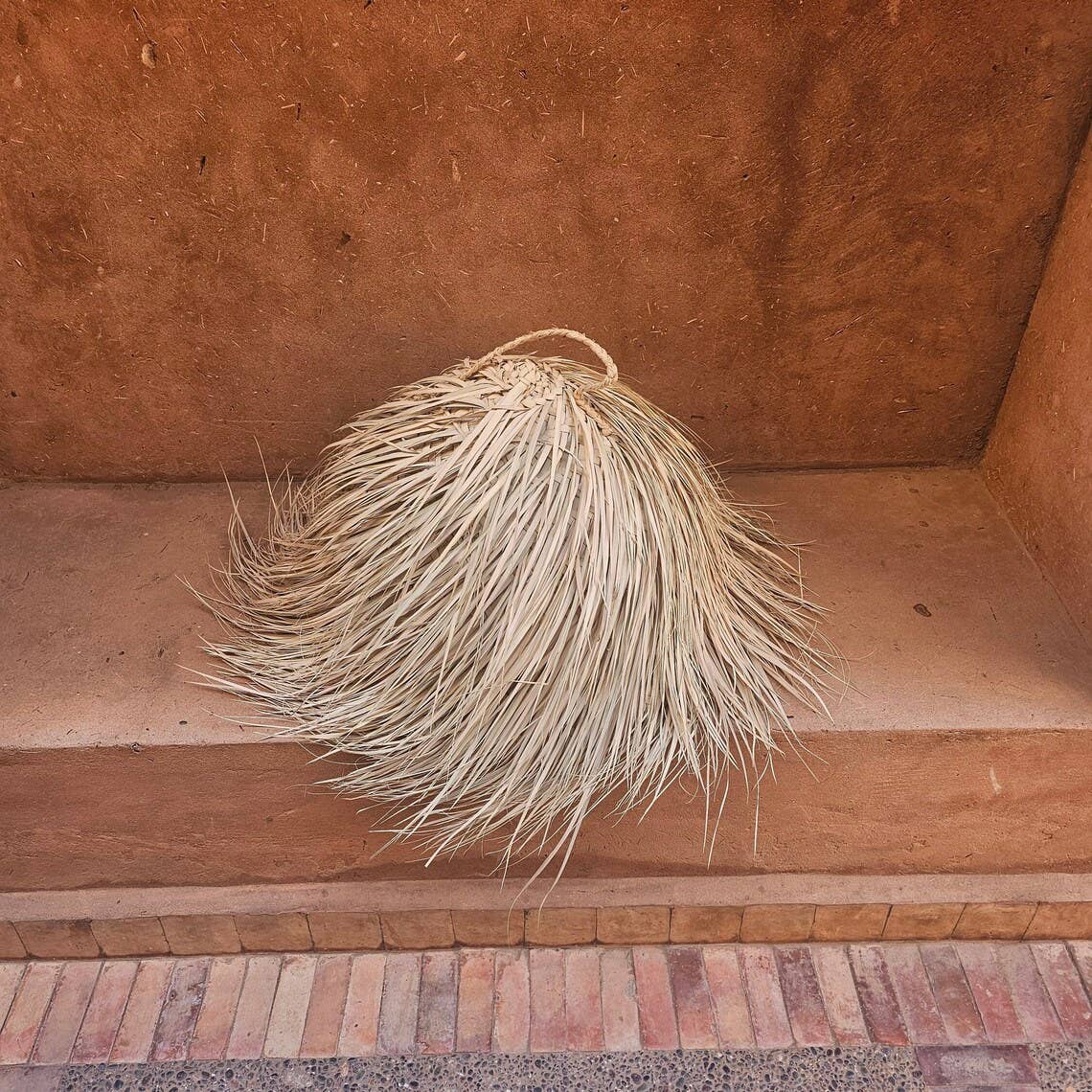 Moroccan Natural bazaar - Venta al por mayor Lámpara de araña y colgante - Lámpara colgante con pantalla esférica de paja2