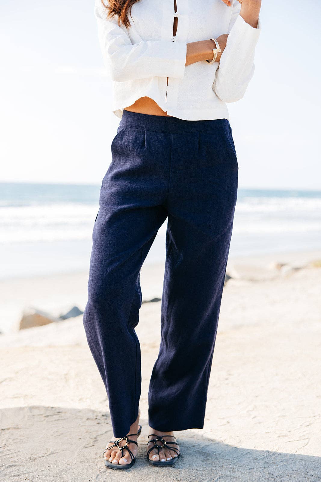 ISLA & SAIGE - Wholesale Pants - Women's - Lauren Linen Pant1