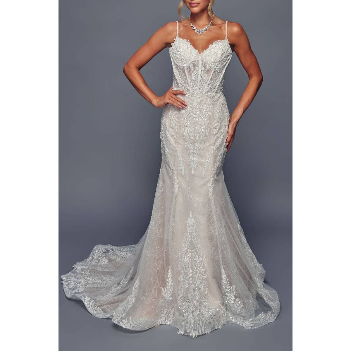 FashionShowcase - Wholesale Dress - Women's - WEDDING-SPAGHETTI STRAPS4