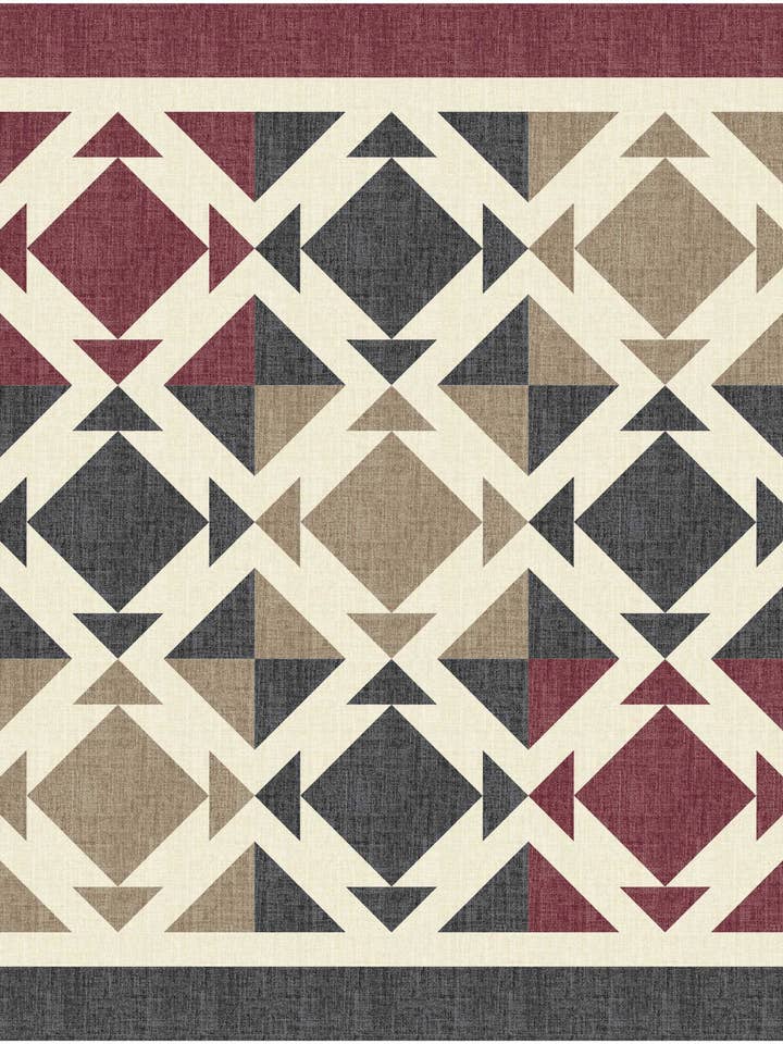 Coffee or Tea? Mini-Quilt or Table Topper Quilt Pattern for wholesale by PhoebeMoon Designs