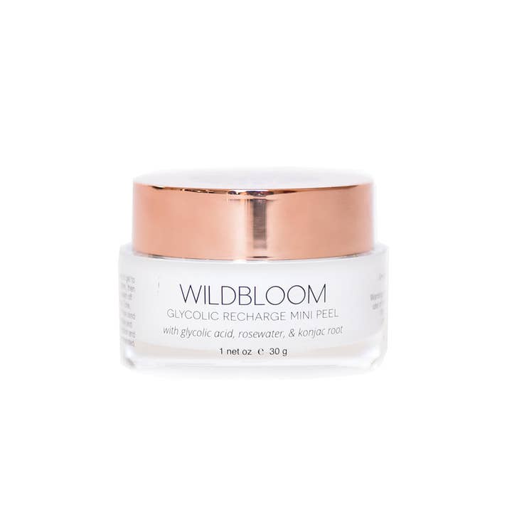 Glycolic Recharge Mini Peel Mask for wholesale by WildBloom Skincare