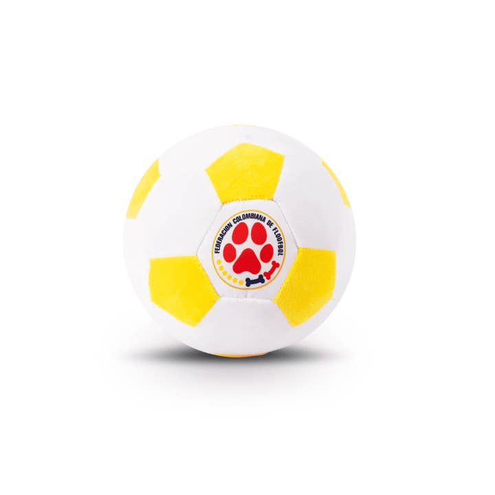 Floofball - Wholesale Pet Plush Toy - Dog - Floofball Colombia Plush Soccer Ball Dog Toy
