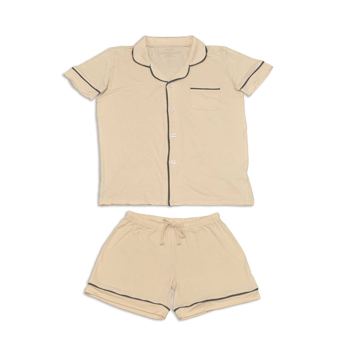 Silkberry Baby - Wholesale Sleepwear Set - Women's - Women's Bamboo Short Sleeve Collared PJ Set with Shorts5