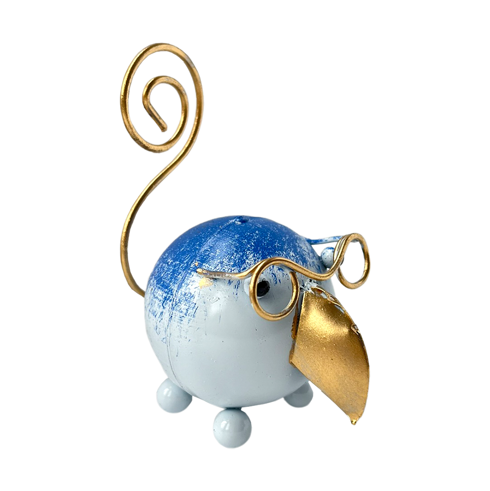 VIE - Venta al por mayor Figura decorativa - Extravagante animal de cola rizada de metal, aproximadamente 8 x 7 x 4 cm34