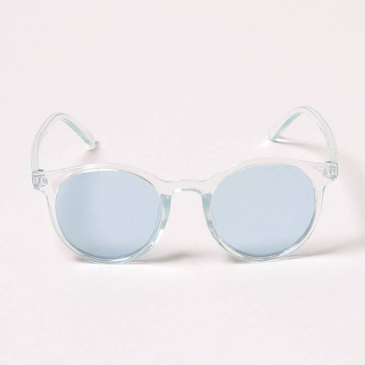 ASSORTED COLORS Kid's Round Bold Tinted Sunglasses for wholesale on Faire6