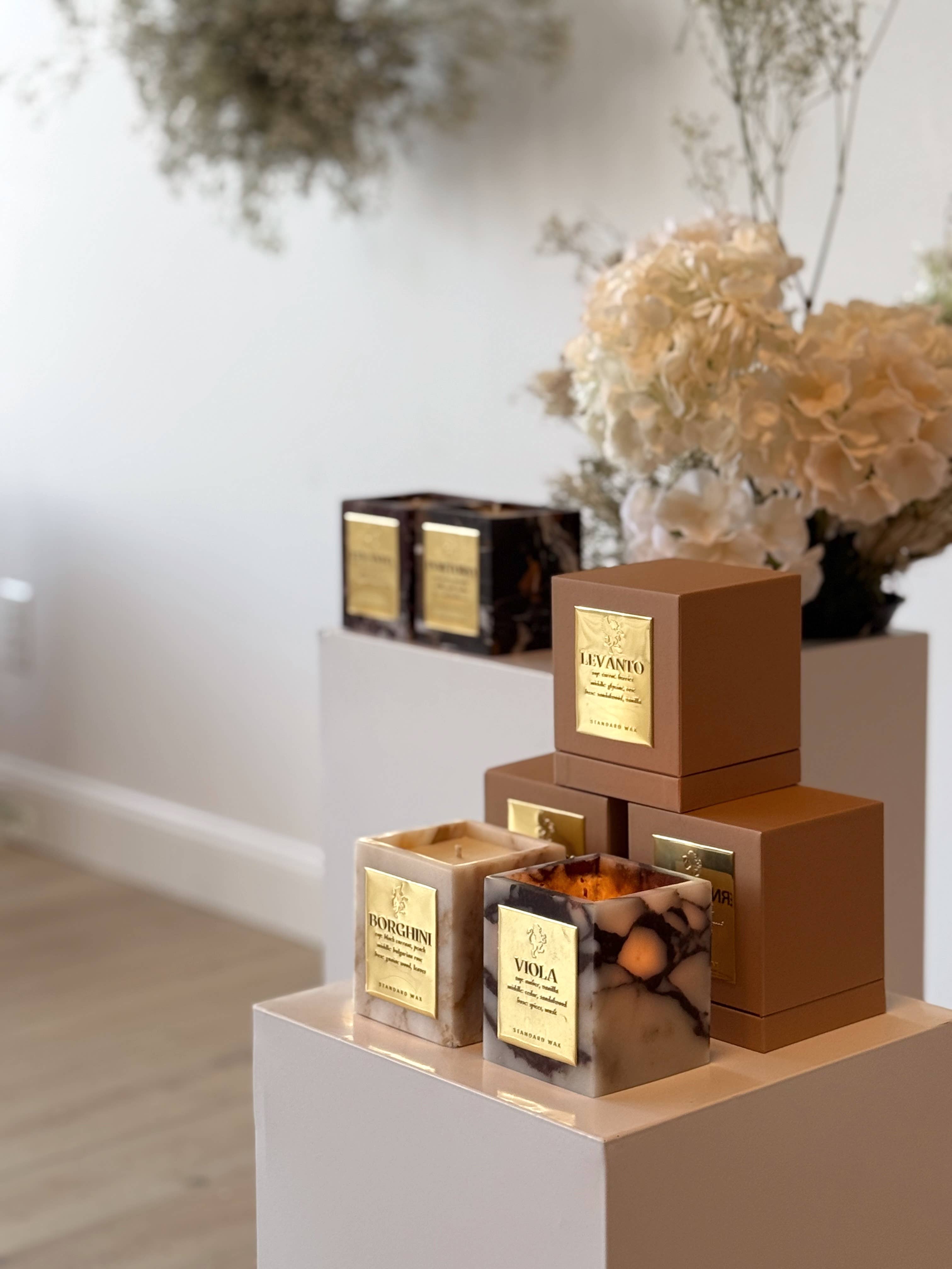 Standard Wax - Wholesale Jar/Filled Candle - MARBLE COLLECTION CANDLES