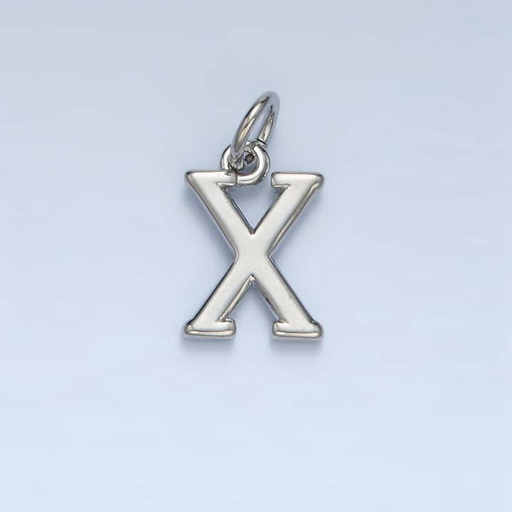 16K Gold Filled Greek Alphabet Personalized Charm in Gold & Silver | A1271 - A1294 for wholesale by Aim Eternal