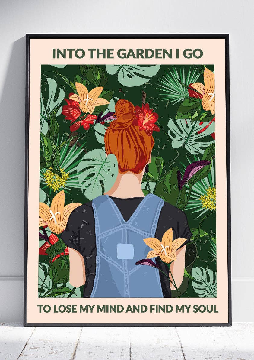WallChart.Co – wholesale Art print – Into the Garden (Redhead)0