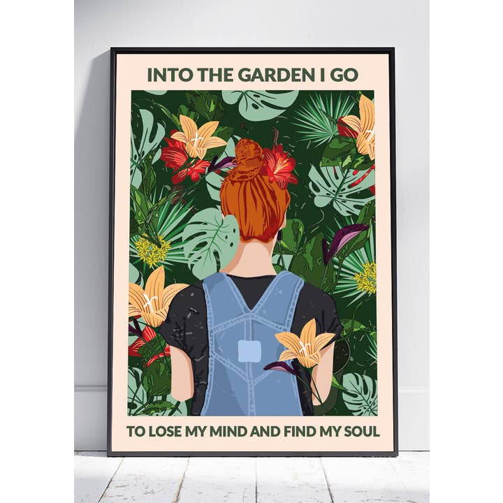 WallChart.Co – wholesale Art print – Into the Garden (Redhead)