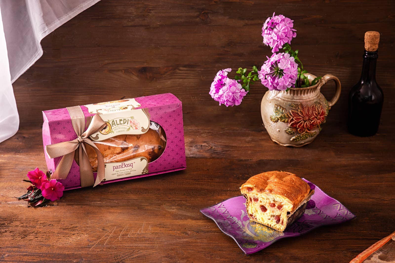 Aledi Pasticceria in Bronte – Großhandel Kuchen – PanBosq - 400 g Sauerteigkuchen mit Beerenfüllung1