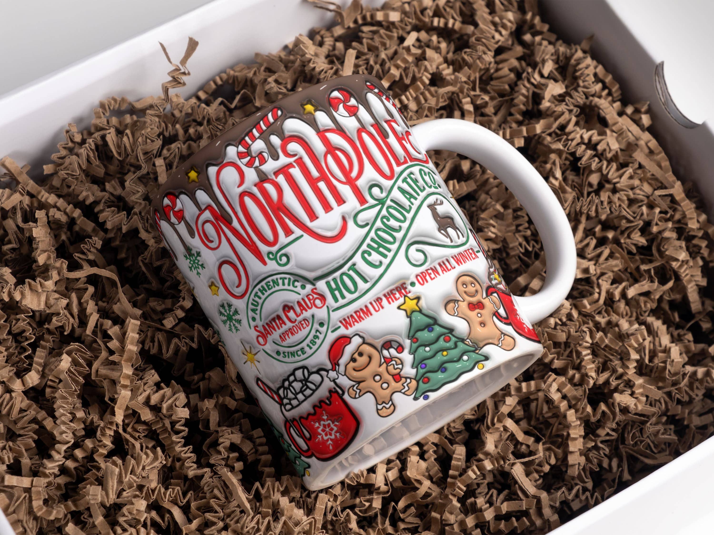 NVC Ecommerce LLC - Wholesale Koffiemok - North Pole kerstmok voor warme chocolademelk, schattige kerstmok0