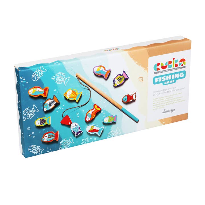 Toysmith - Wholesale Wood Toy - Kids - Cubika Wooden Toy Fishing Game